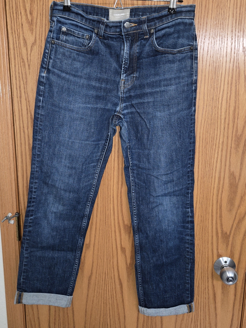 Everlane Size 31 X 32 Mid Wash‎ Straight Jeans - Blue